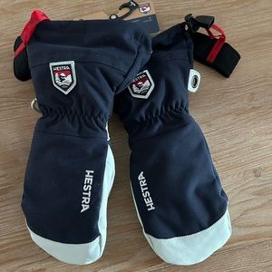 Hestra army leather heli ski mitt